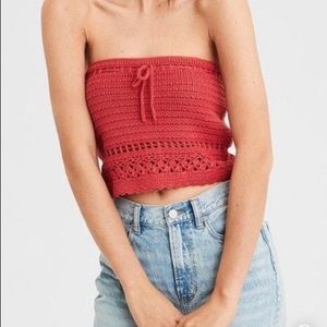 America Eagle Outfitters Crochet Tube Top